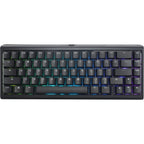 Ducky projectd tinker 65 met qmk via, toetsenbord (zwart wit, us lay-out, cherry mx blue, rgb led, double-shot pbt, hot-swappable, gasket mount, 65%)