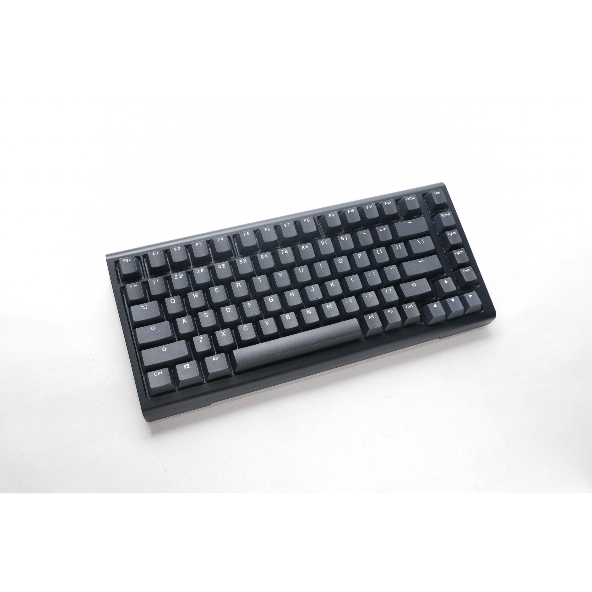 Ducky projectd tinker 75 met qmk via, toetsenbord (zwart wit, us lay-out, cherry mx blue, rgb led, double-shot pbt, hot-swappable, gasket mount, 75%)