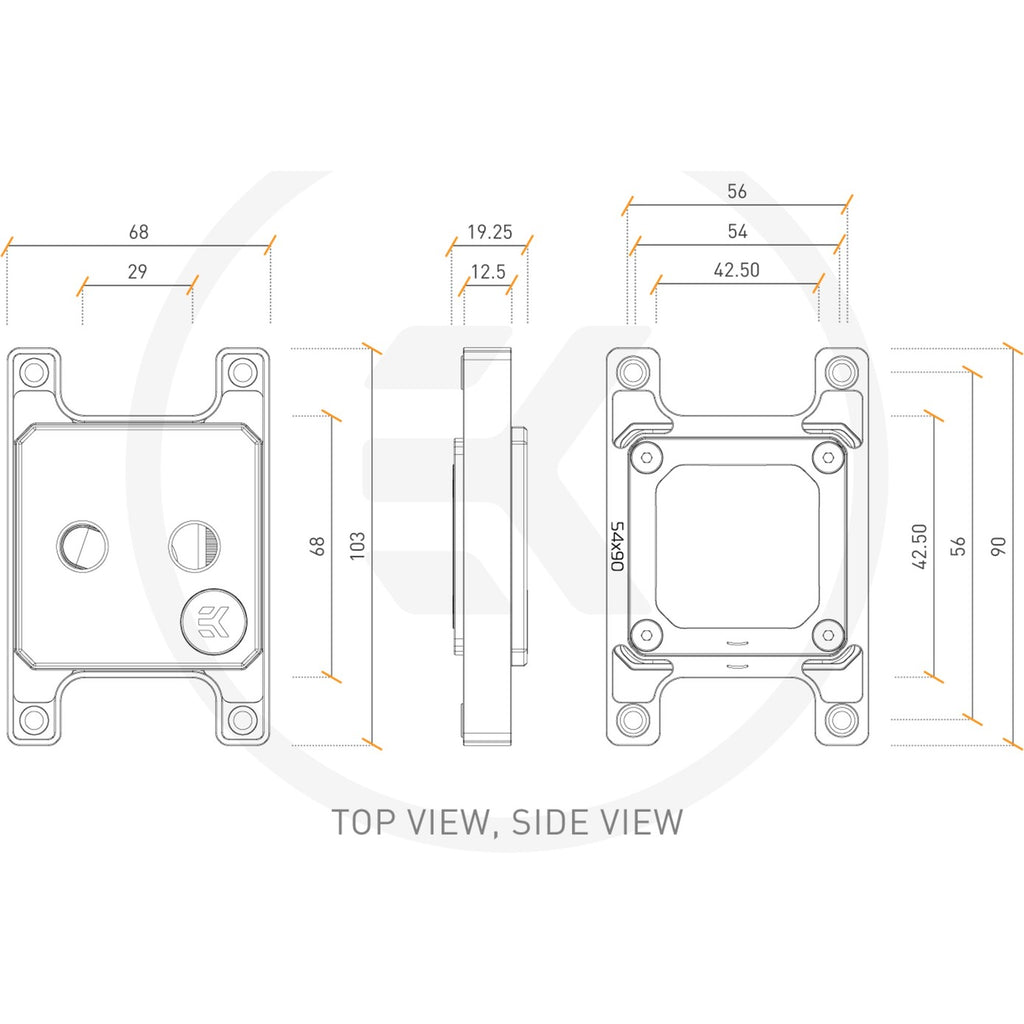EKWB EKWB EK-Quantum Magnitude D-RGB AM4 Nickel + Plexi