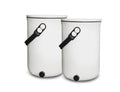 Em agriton bokashi - design keukenemmer - 9,6l - set van 2