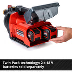 Einhell aquinna tuinpomp (rood zwart, accu en oplader niet inbegrepen)