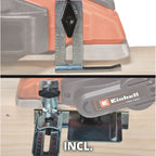 Einhell accu schaafmachine te-pl 18 82 li solo elektrische schaafmachine (rood zwart, accu en oplader niet inbegrepen)