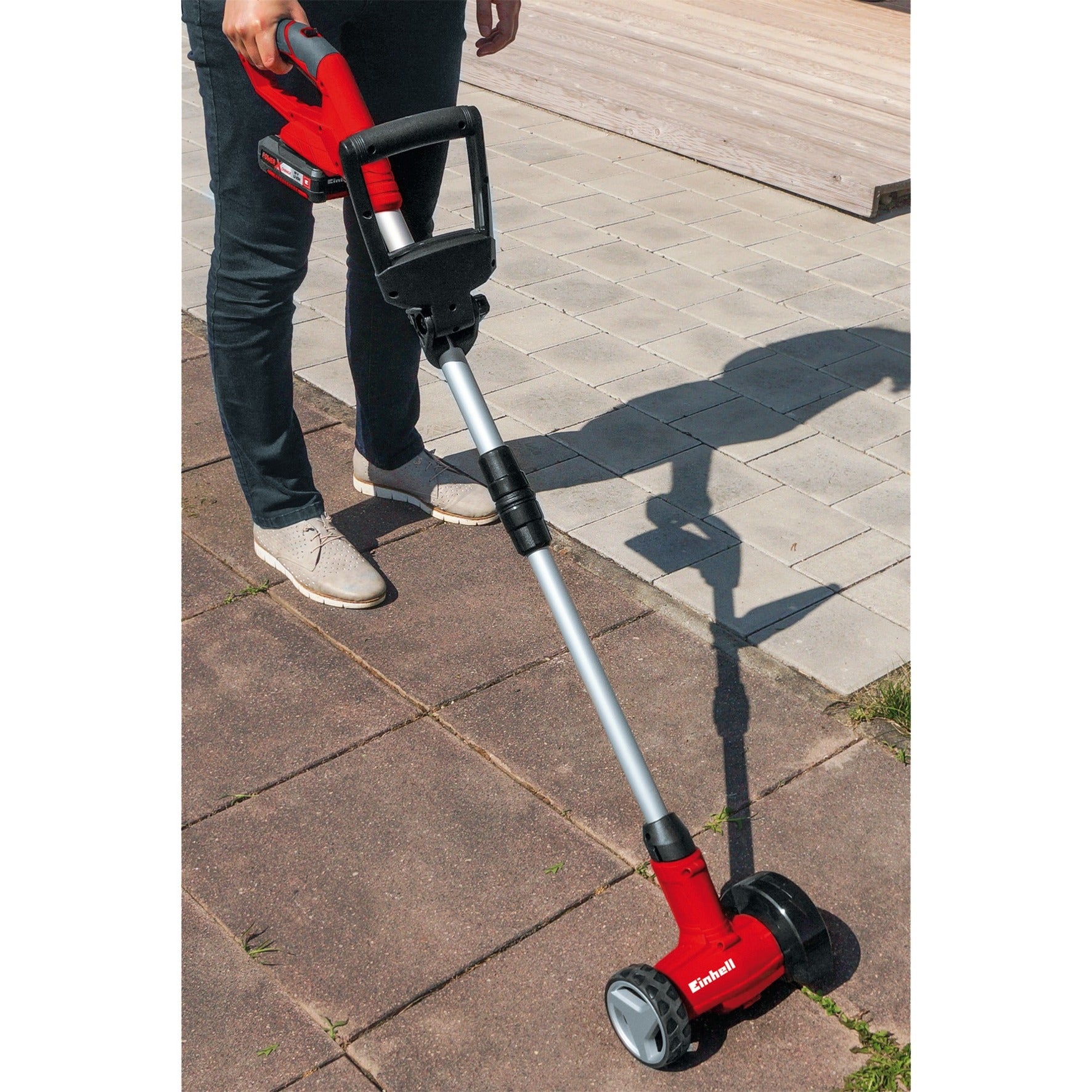 Einhell accu voegenreiniger ge-cc 18 li-solo (rood zwart, accu en oplader niet inbegrepen)