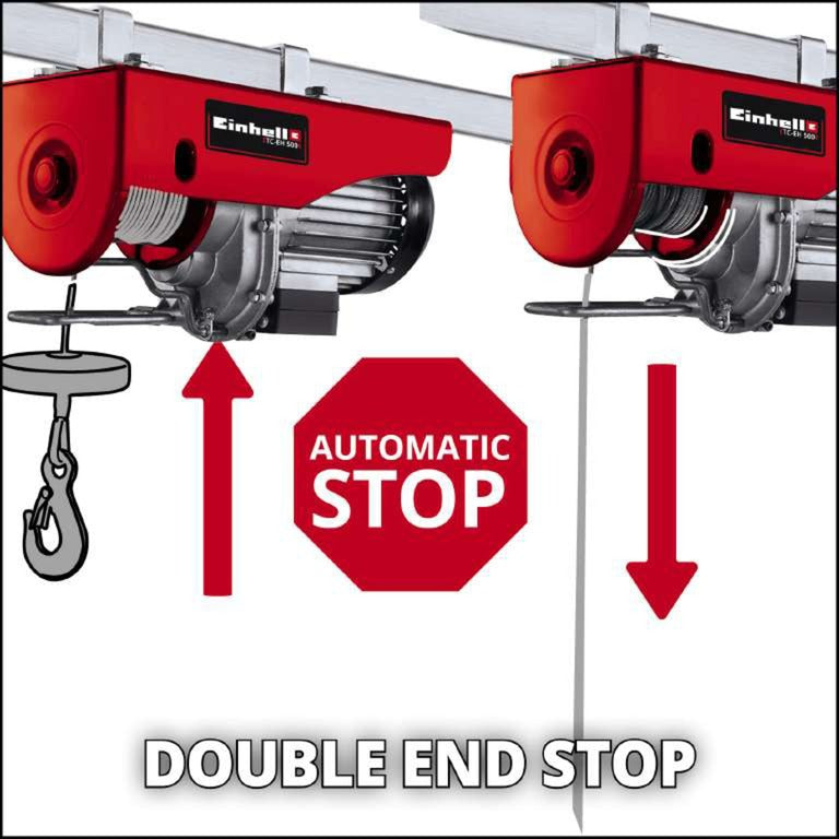 Einhell elektrische kabeltakel tc-eh 500 lier (rood)