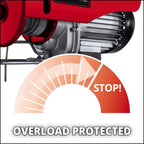 Einhell elektrische kabeltakel tc-eh 500 lier (rood)