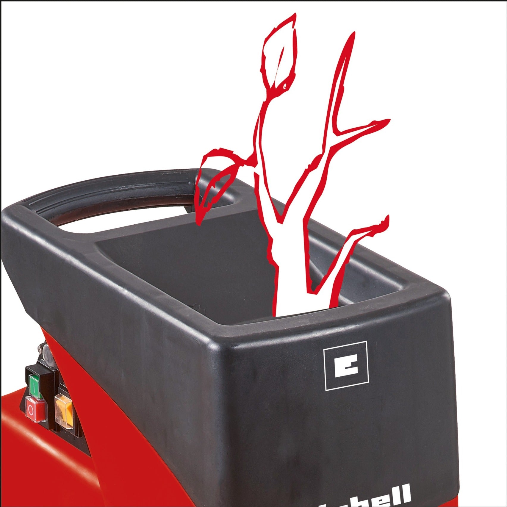 Einhell fluisterhakselaar gc-rs 2540 (rood zwart)