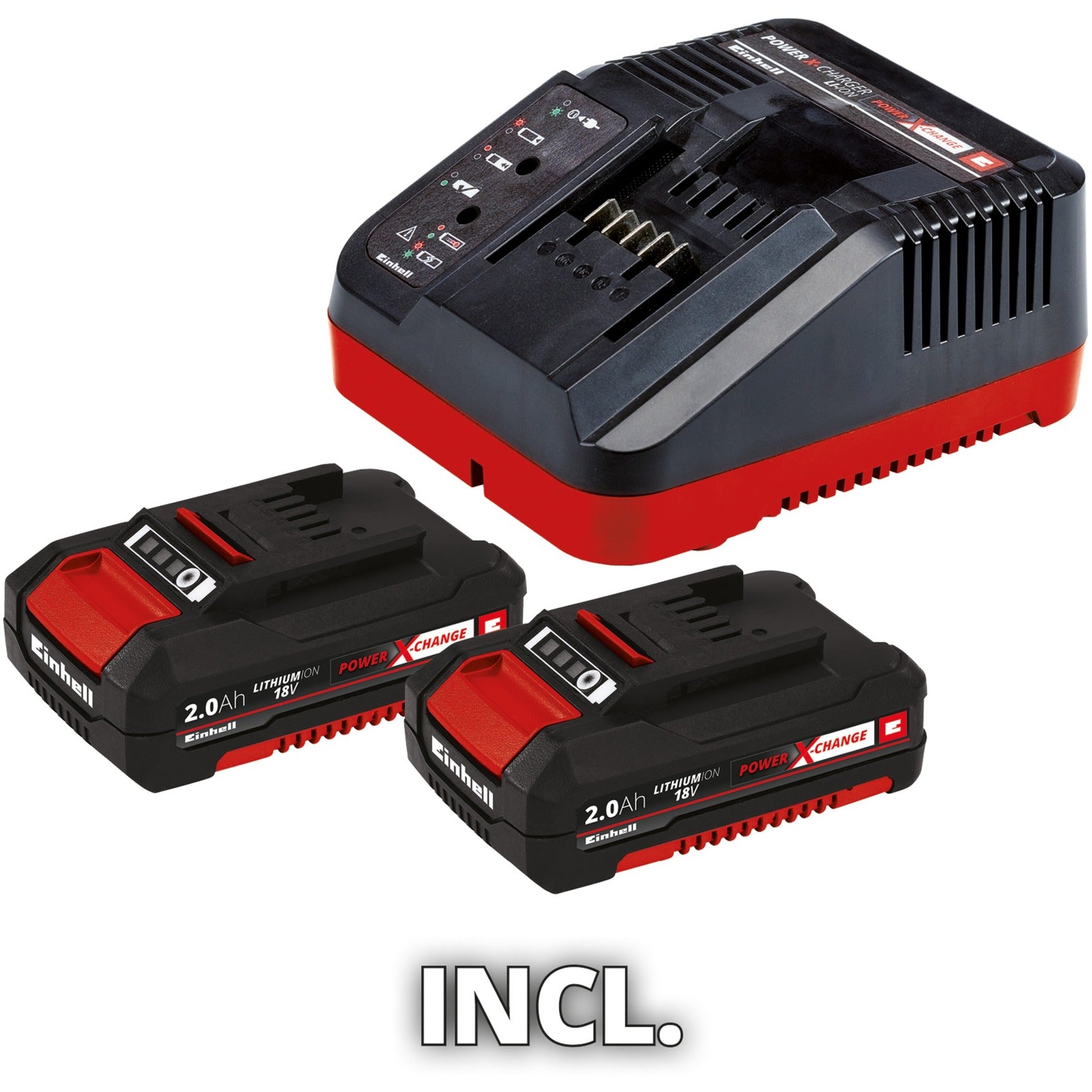 Einhell te-cd 18 48 li-i (2x2.0ah) klopboormachine klopboorschroevendraaier (zwart, koffer, oplader en 2 accu's inbegrepen)