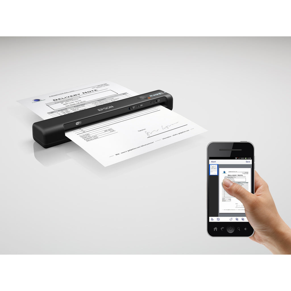 Epson workforce es-60w feedscanner (zwart, wi-fi direct, usb 2.0)