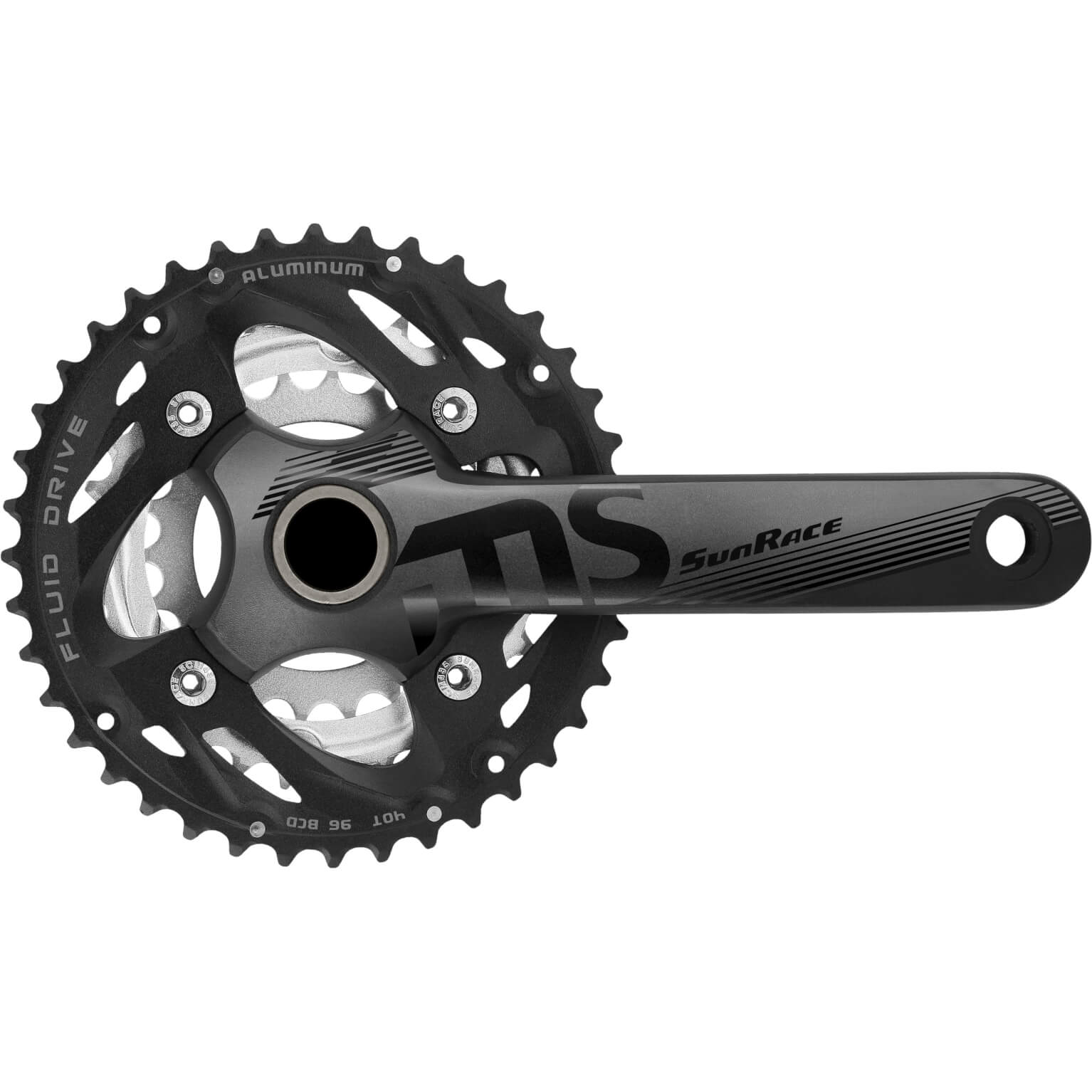 Sunrace crankstel fcms50 10v 40 30 22 175mm +bb-set