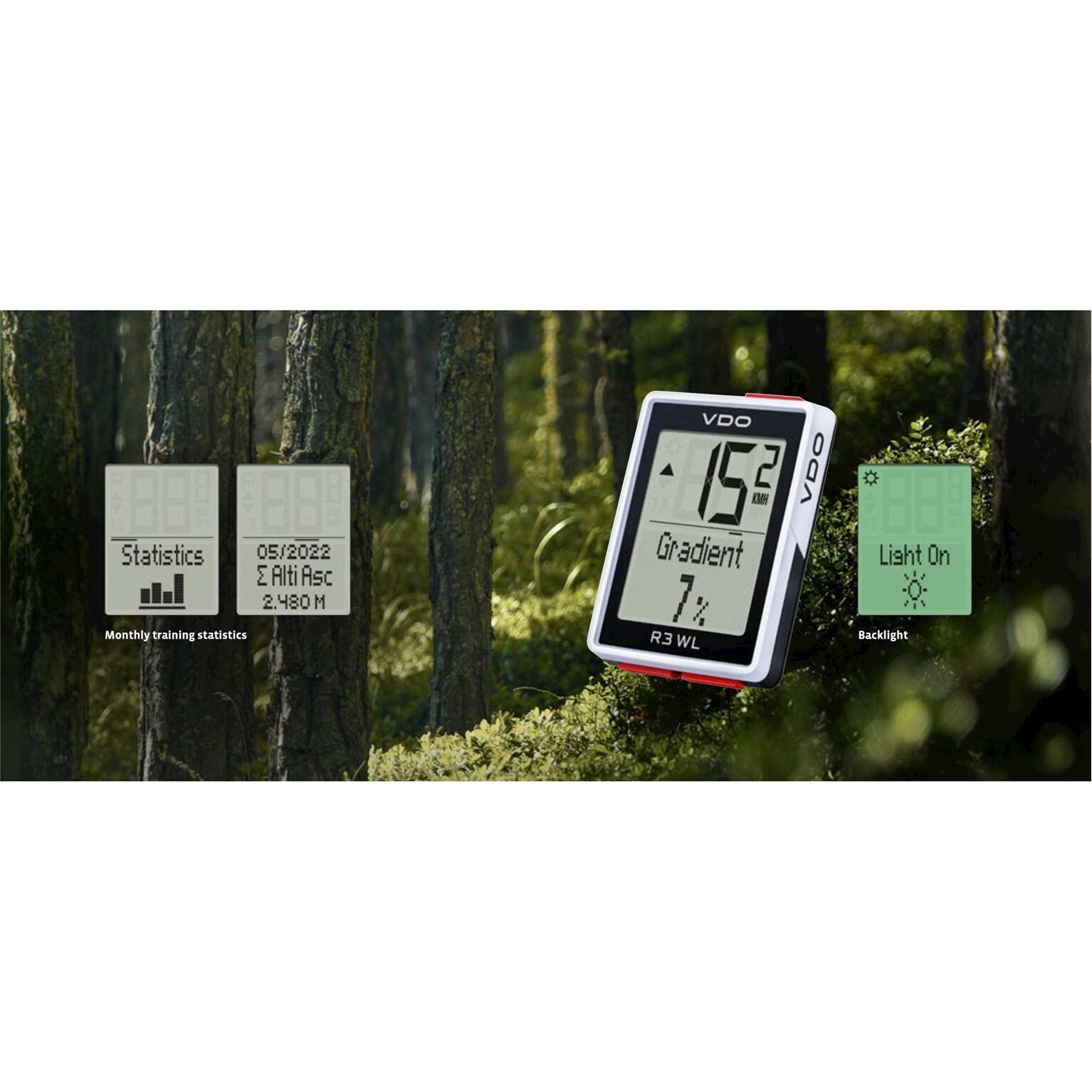 VDO fietscomputer R3 WL draadloos STS