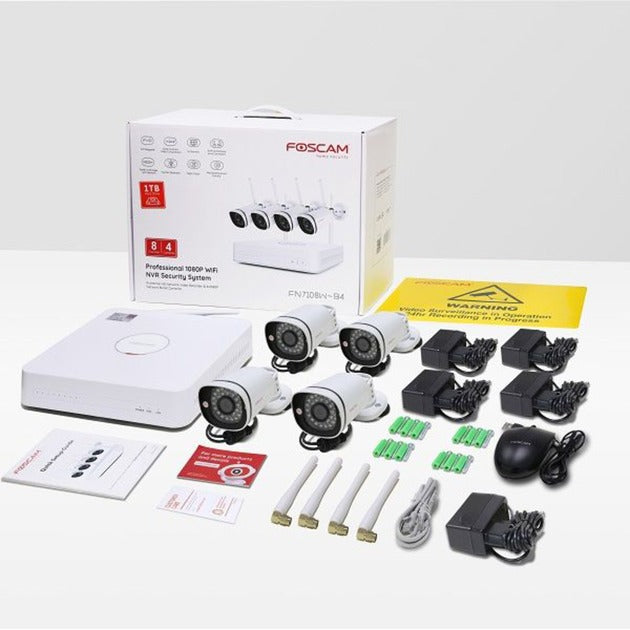 Foscam FN7108W-B4-1T 2MP Full HD WiFi beveiligingsset