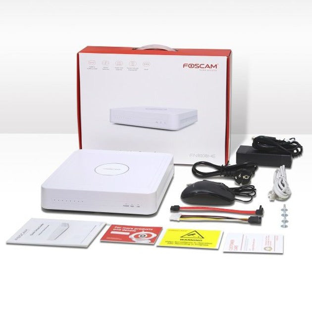 Foscam Foscam FN8108HE, 8-kanaals 5MP PoE Netwerk Video Recorder