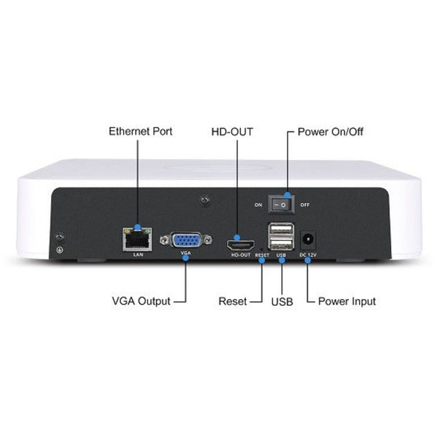 Foscam FN8108H, 8-kanaals 5MP Netwerk Video Recorder