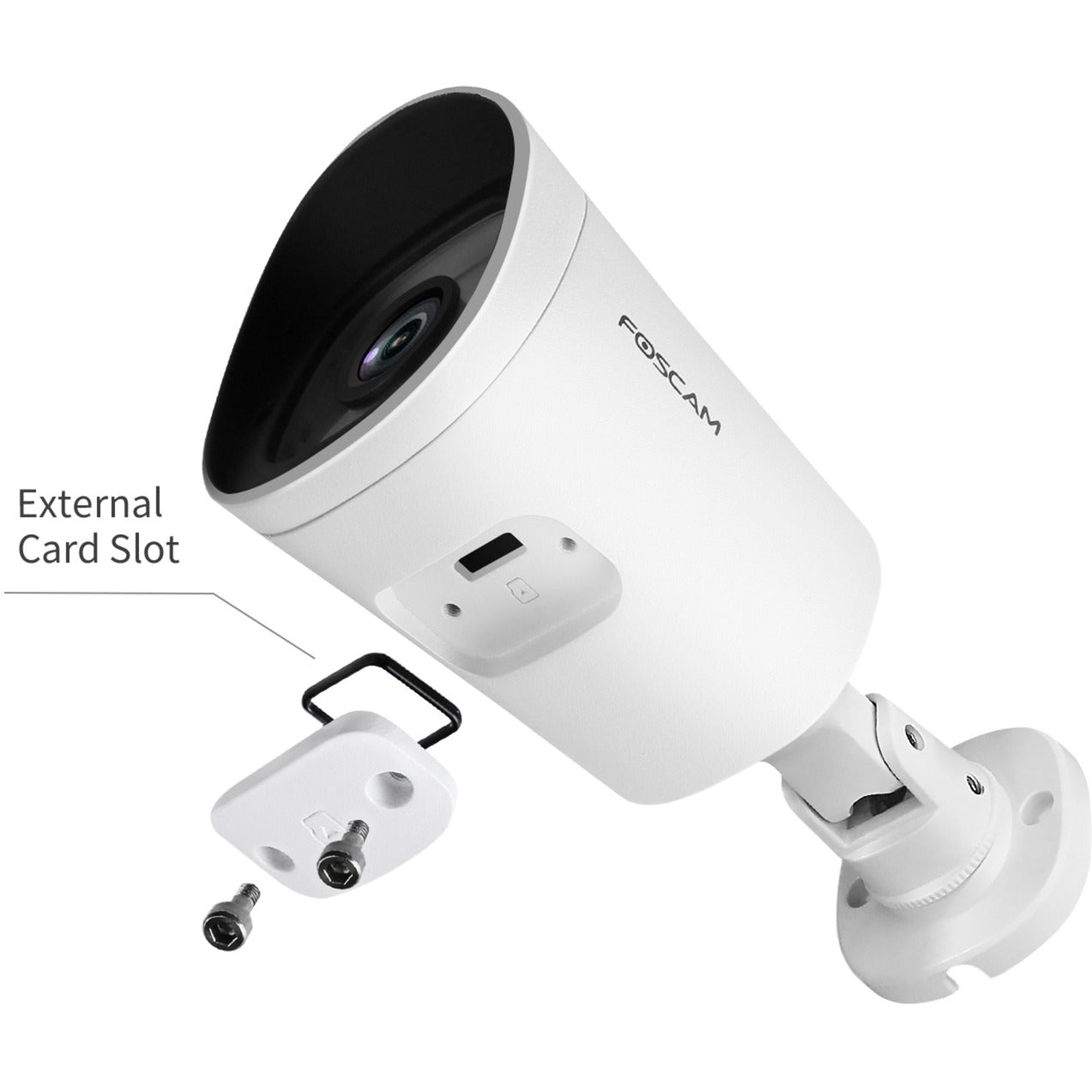 Foscam g4c, 2k starlight wifi buiten beveiligingscamera (wit)