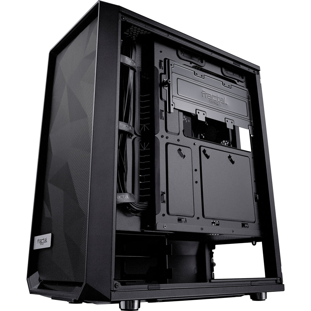 Fractal design meshify c midi tower behuizing (zwart | 2x usb-a | tempered glass)