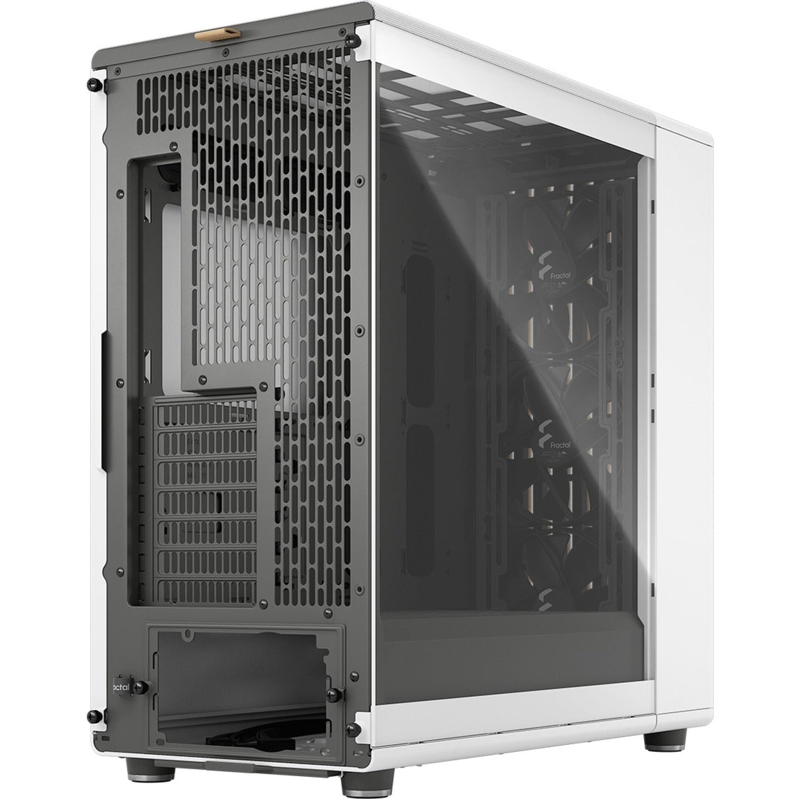Fractal design north xl midi tower behuizing (wit | 2x usb-a | 1x usb-c | tempered glass)