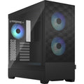 Fractal design pop air rgb midi tower behuizing (zwart | 2x usb-a | rgb | tempered glass)