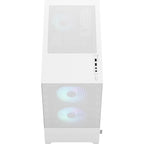 Fractal design pop mini air rgb midi tower behuizing (wit | 2x usb-a | rgb | window)
