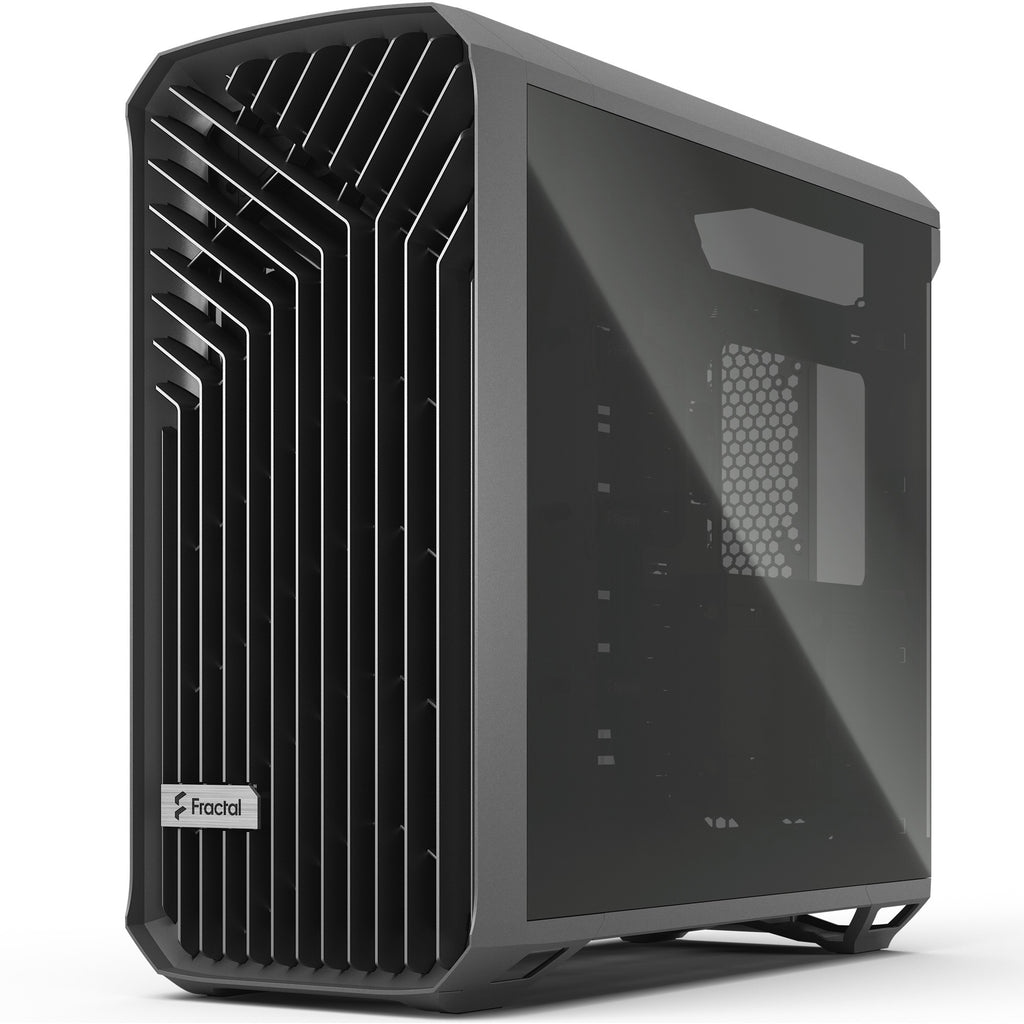 Fractal design torrent gray tg light tint midi tower behuizing (grijs | 2x usb-a | 1x usb-c | tempered glass)