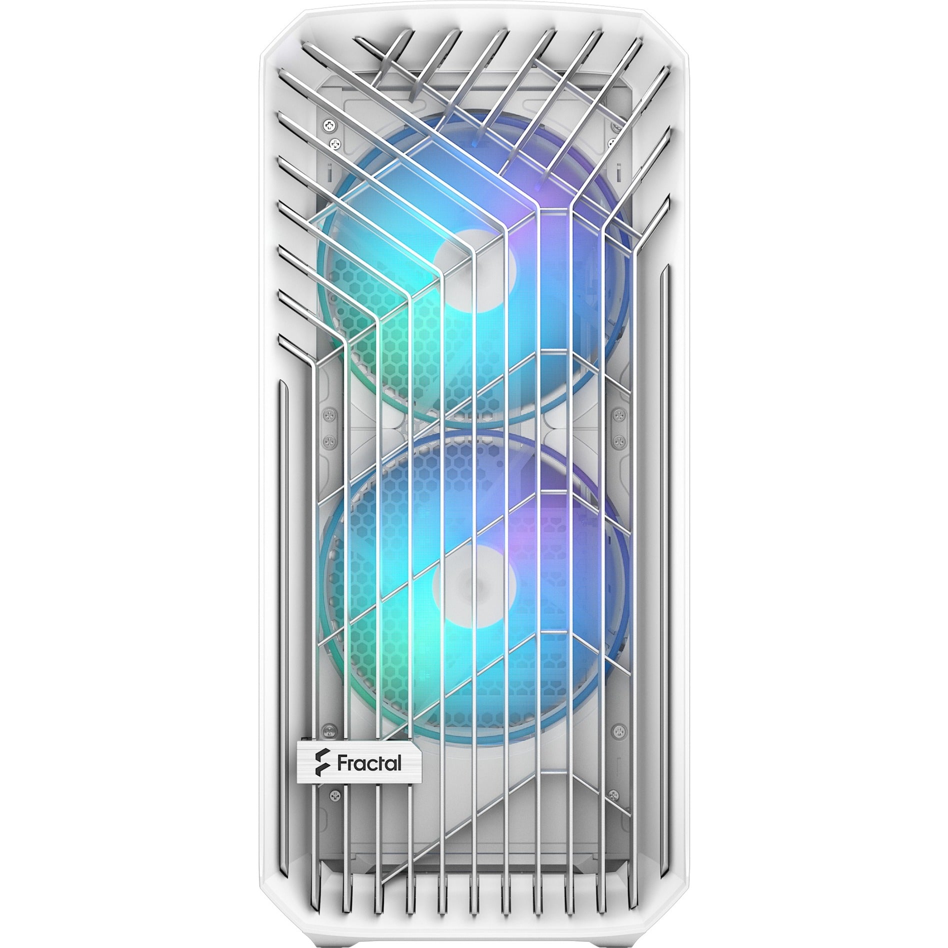 Fractal design torrent white rgb tg clear tint midi tower behuizing (wit | 2x usb-a | 1x usb-c | rgb | window)