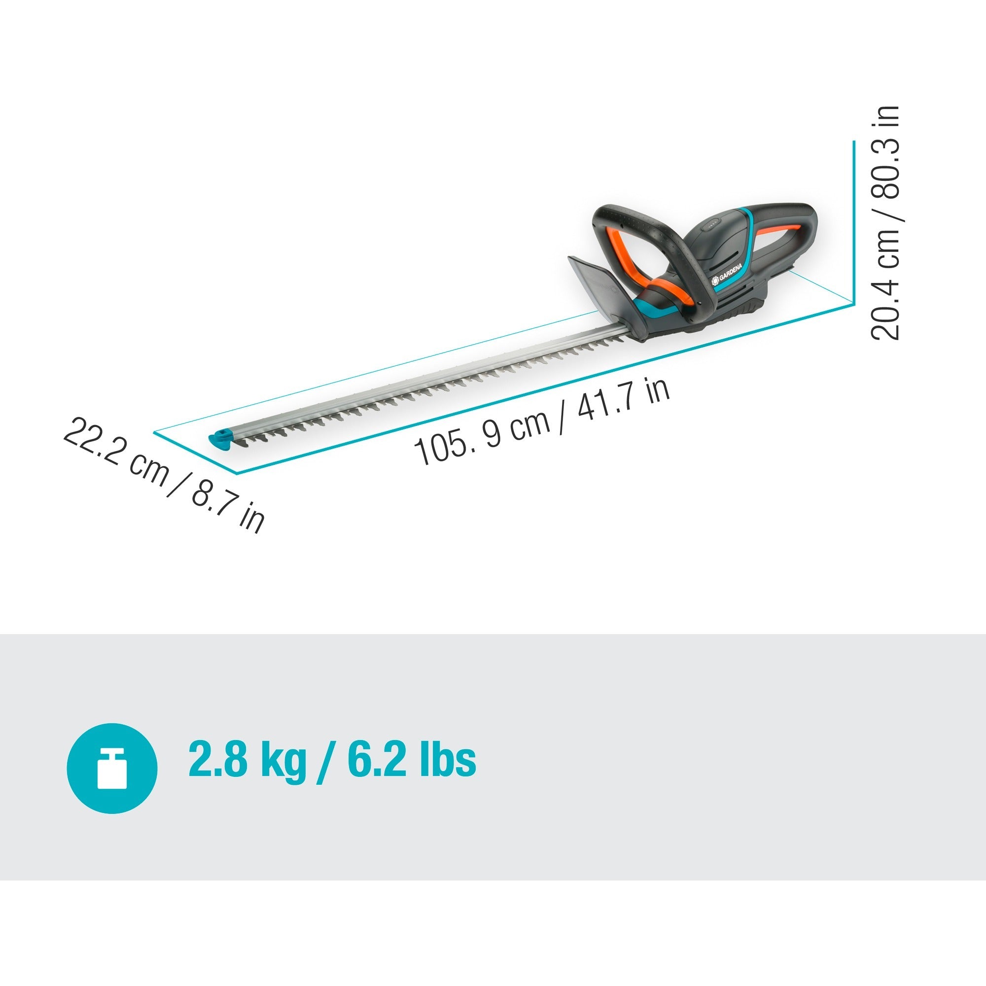 GARDENA Accu heggenschaar ComfortCut 60 18V P4A solo