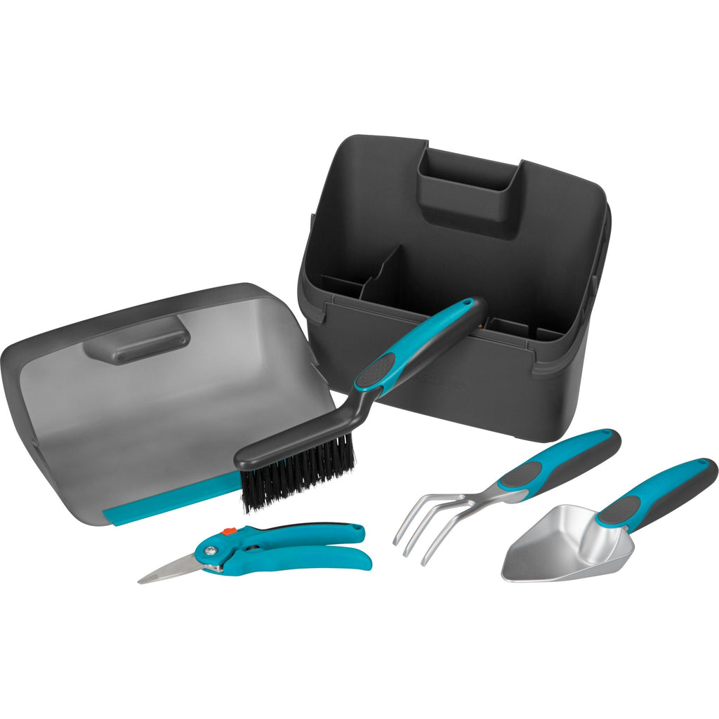 Gardena city gardening balkon box tuinset (turquoise zwart, 8970-20)