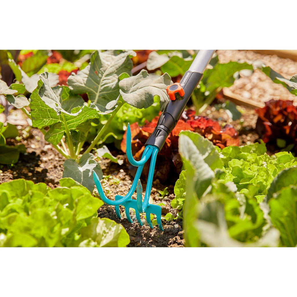 Gardena combisystem 2-in-1 krabber hark handkrabber (turquoise, 3165-20)