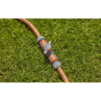 Gardena koppeling met reguleerventiel (grijs oranje)