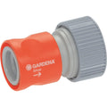 Gardena prof-system overgangsstuk met waterstop 19 mm (1 2 ) koppeling (oranje grijs, 2814-20)