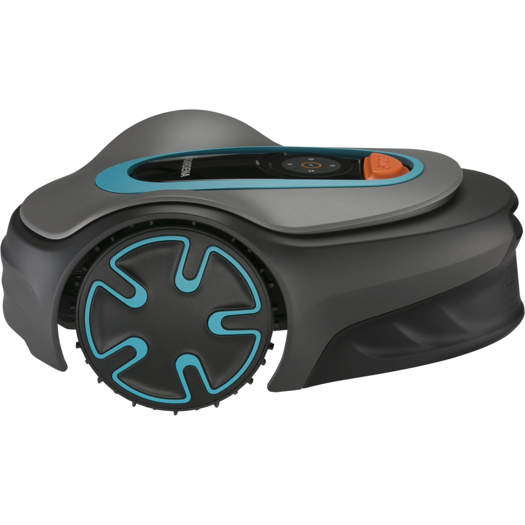 Gardena robotmaaier sileno minimo 500 (grijs turquoise, 500 m², li-ion accu + basisstation inbegrepen, bluetooth)