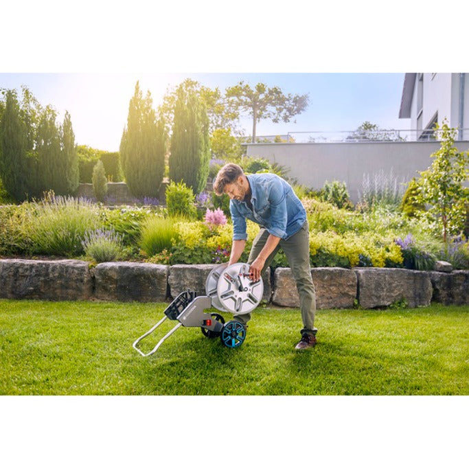 Gardena aquaroll m easy metal slangenwagen set