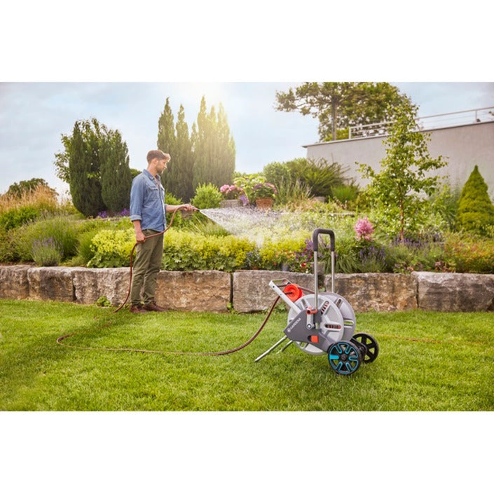 Gardena aquaroll m easy metal slangenwagen set