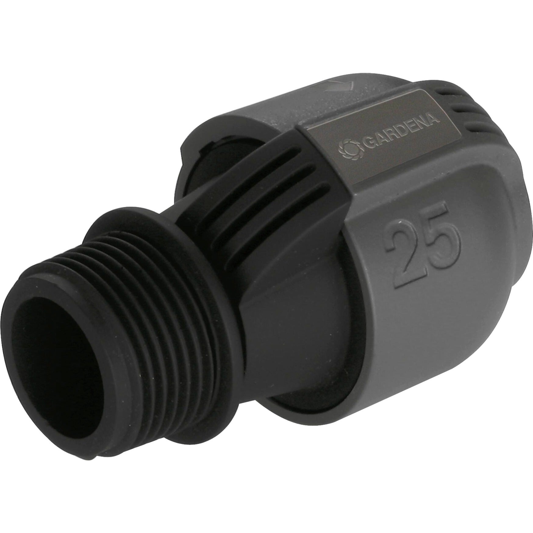 Gardena verbindingsstuk 25 mm x 1 buitendraad (zwart grijs, 2763-20)