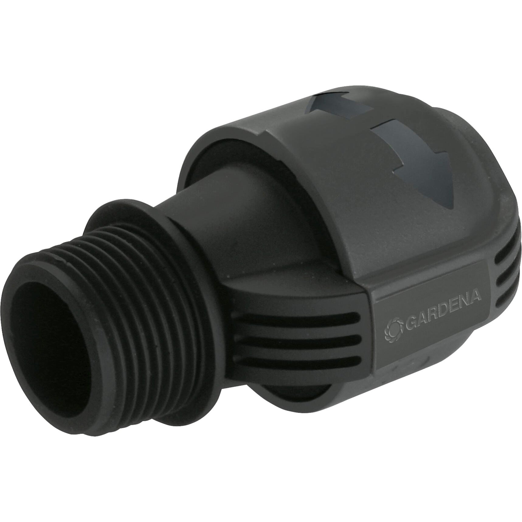 Gardena verbindingsstuk 25 mm x 1 buitendraad (zwart grijs, 2763-20)