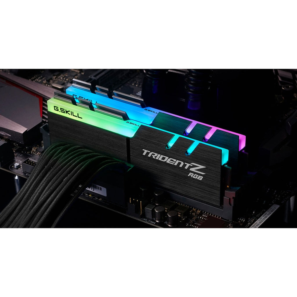 G.skill 32 gb ddr4-3600 kit werkgeheugen (zwart, f4-3600c16d-32gtzrc, trident z rgb, xmp)
