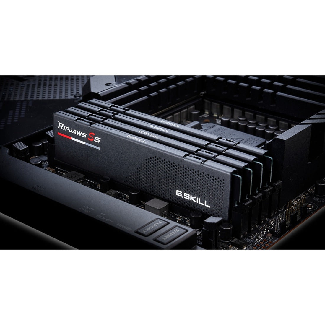 G.skill 32 gb ddr5-6000 (2x 16 gb) kit werkgeheugen (zwart, f5-6000j3040f16gx2-rs5k, ripjaws s5, xmp)