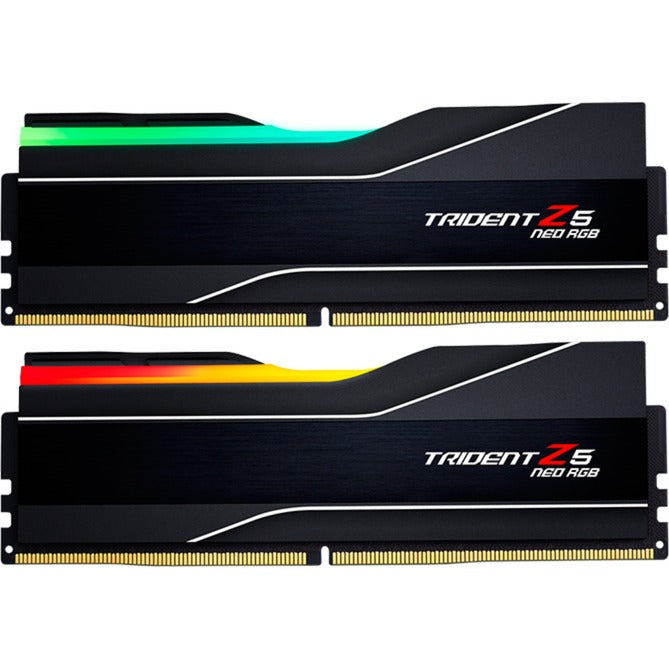 G.skill 32 gb ddr5-6000 (2x 16 gb) kit werkgeheugen (zwart, f5-6000j3038f16gx2-tz5nr, trident z5 neo rgb, expo)
