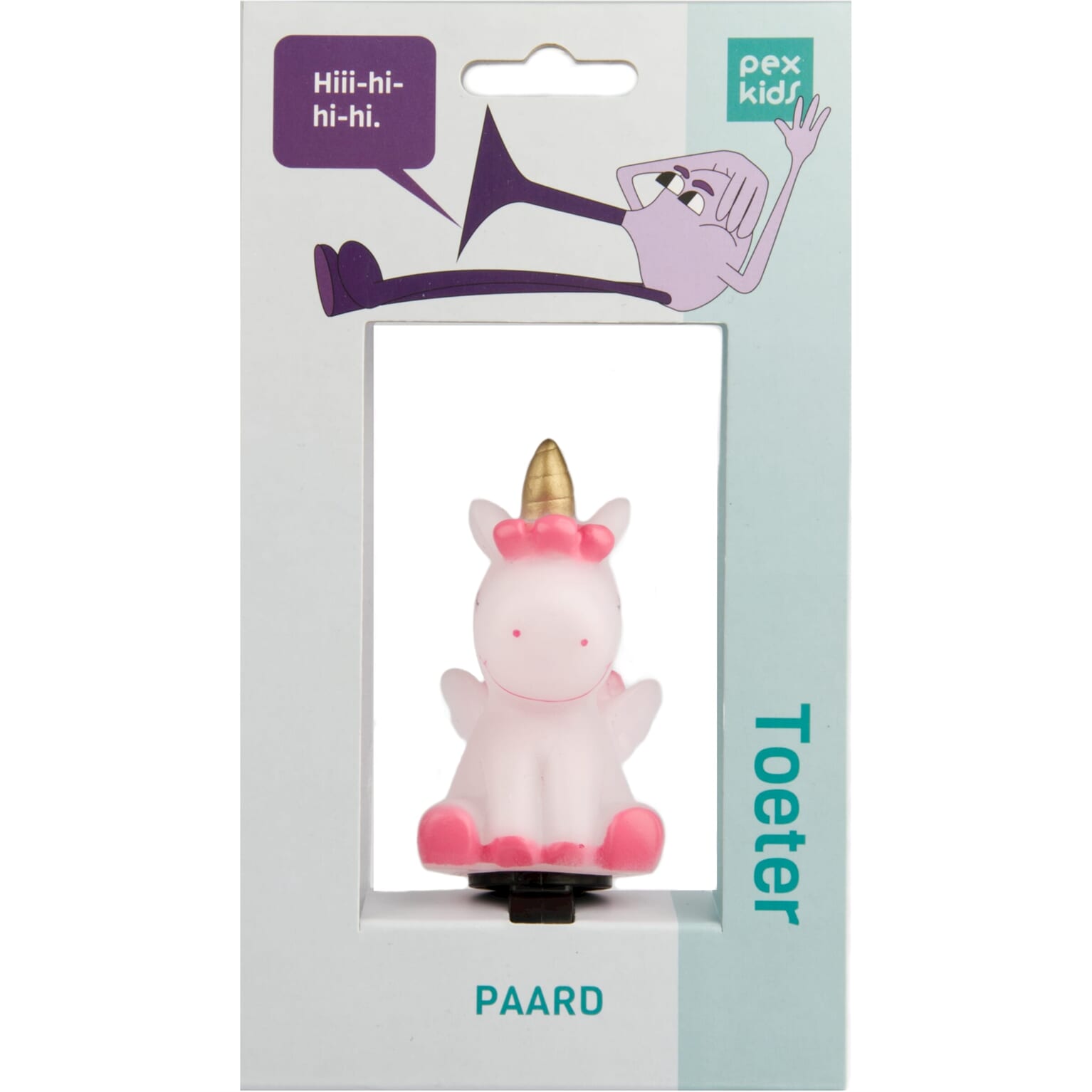 Fietshoorn pexkids paard - wit