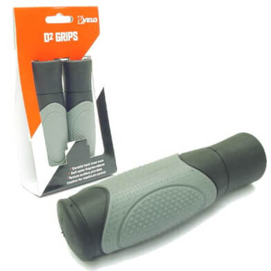 Velo handvat kraton gel 125mm, zwart grijs
