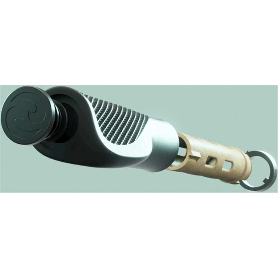 Herrmans handvatset nucore town wave 90 130mm zwart