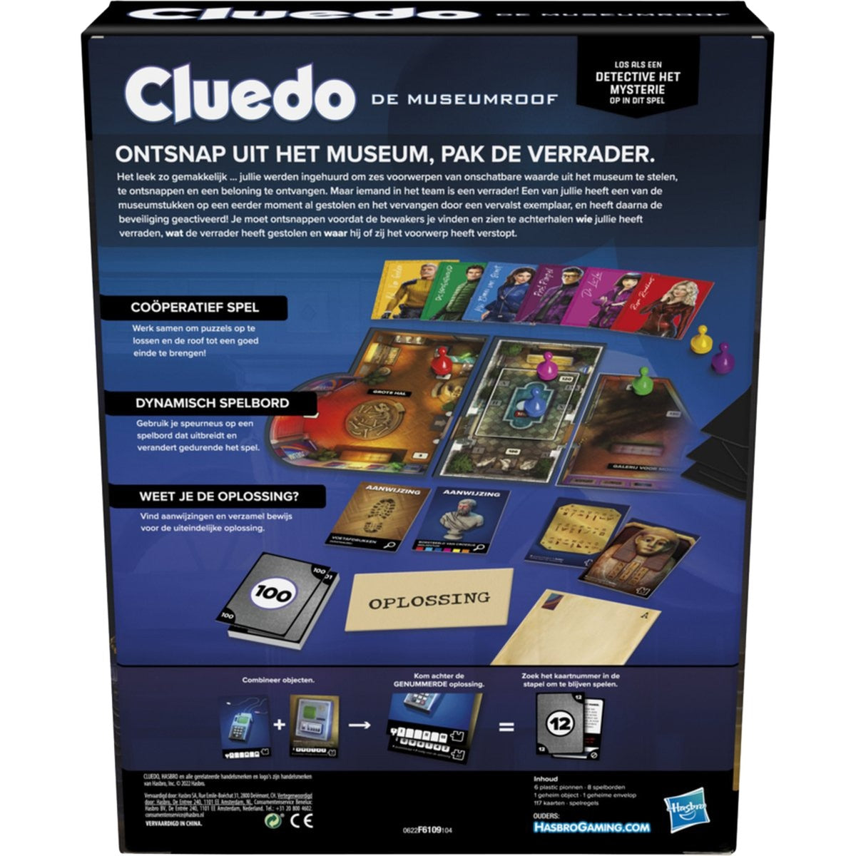 Hasbro Cluedo Esccape de Museumroof Bordspel