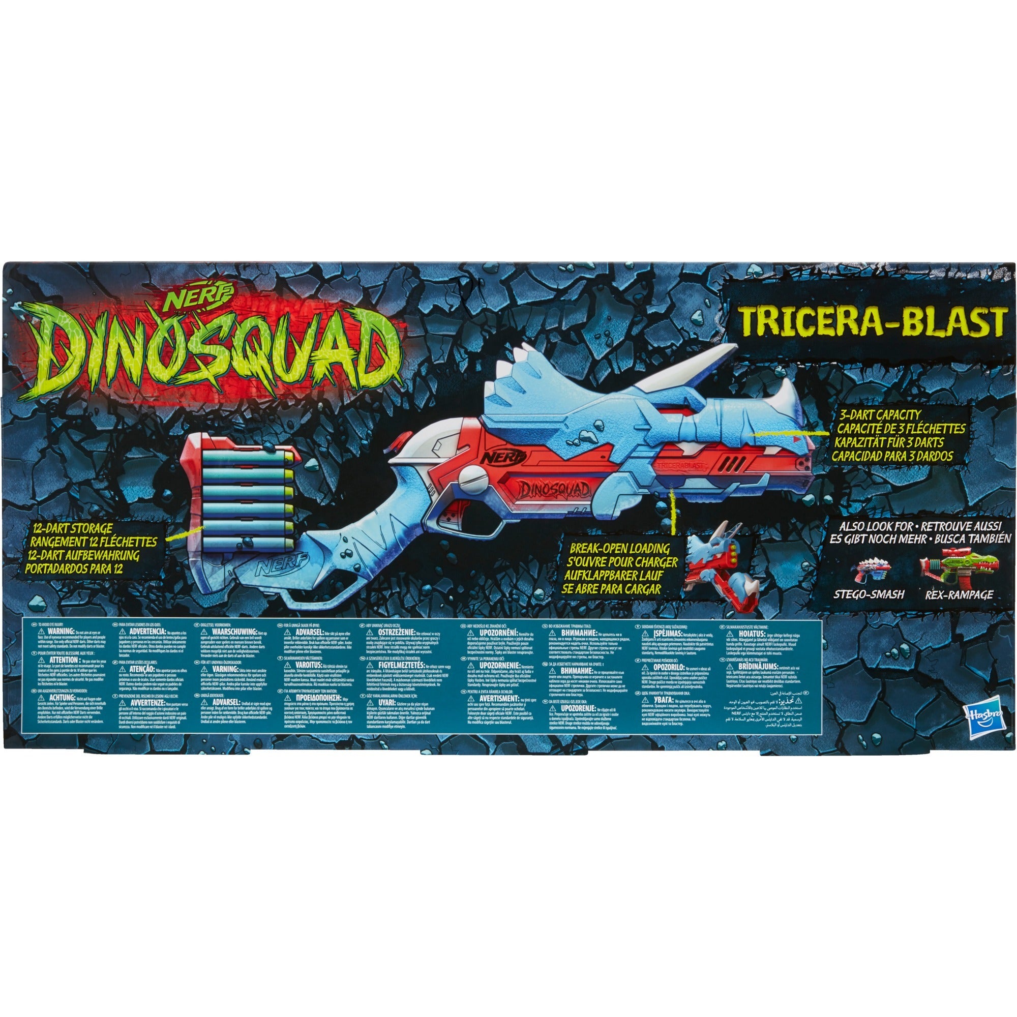 Hasbro nerf dinosquad tricera-blast nerf-gun
