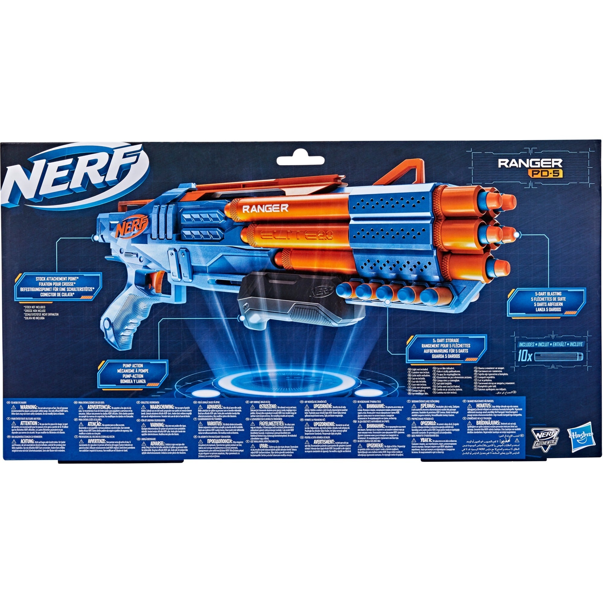 Nerf hasbro elite 2.0 ranger pd 5
