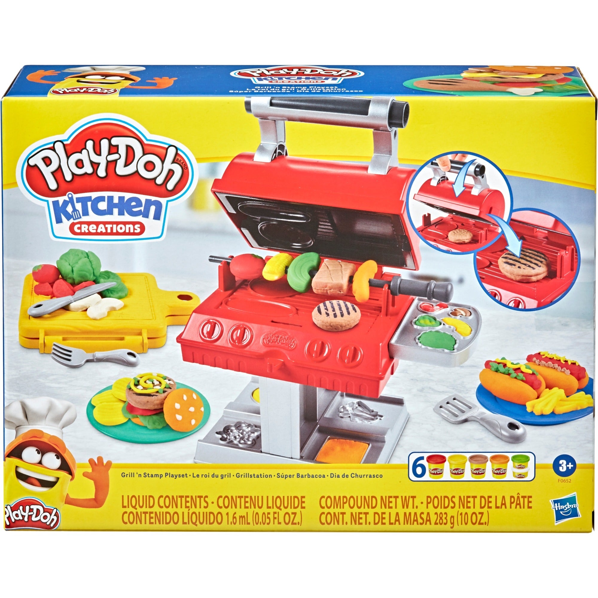 Play-doh kitchen creations super grill barbecue