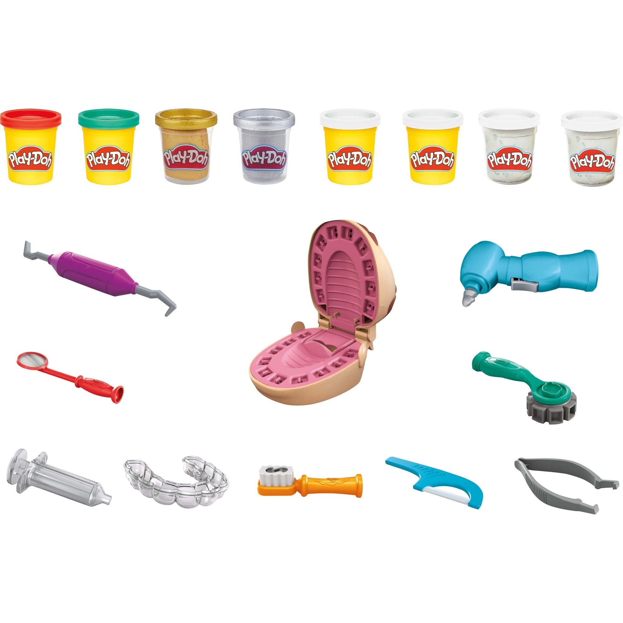 Play-doh top tandarts - 8 kleipotjes