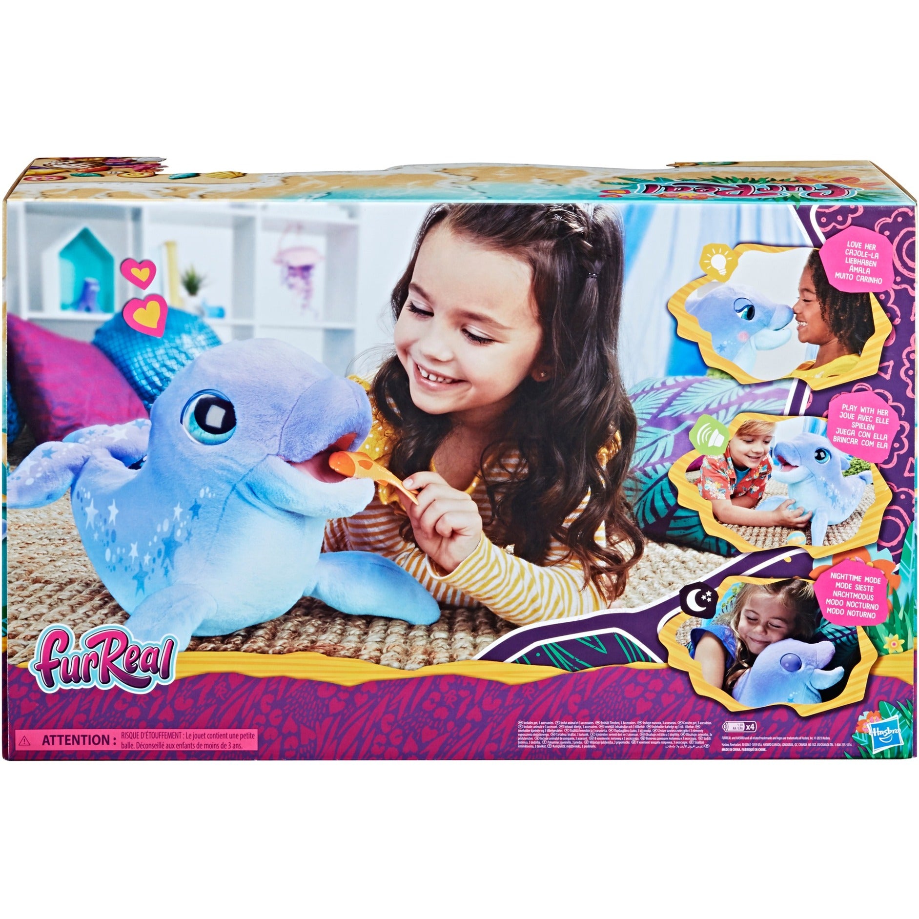 Hasbro interactieve dolfijn knuffel