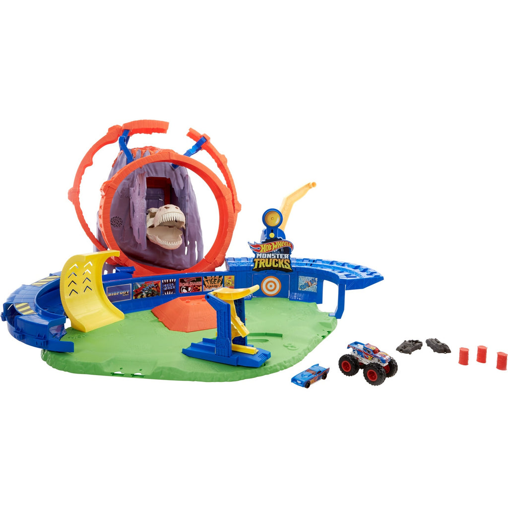 Mattel Monster Trucks T-Rex Volcano Arena