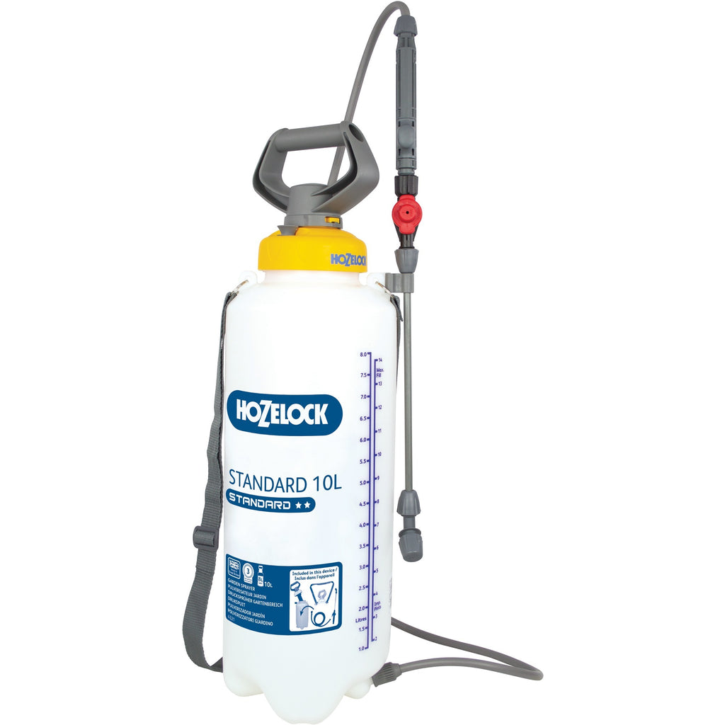 Hozelock standard 10 liter drukspuit (wit geel)