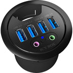 Icy box ib-hub1403a usb-hub (zwart)