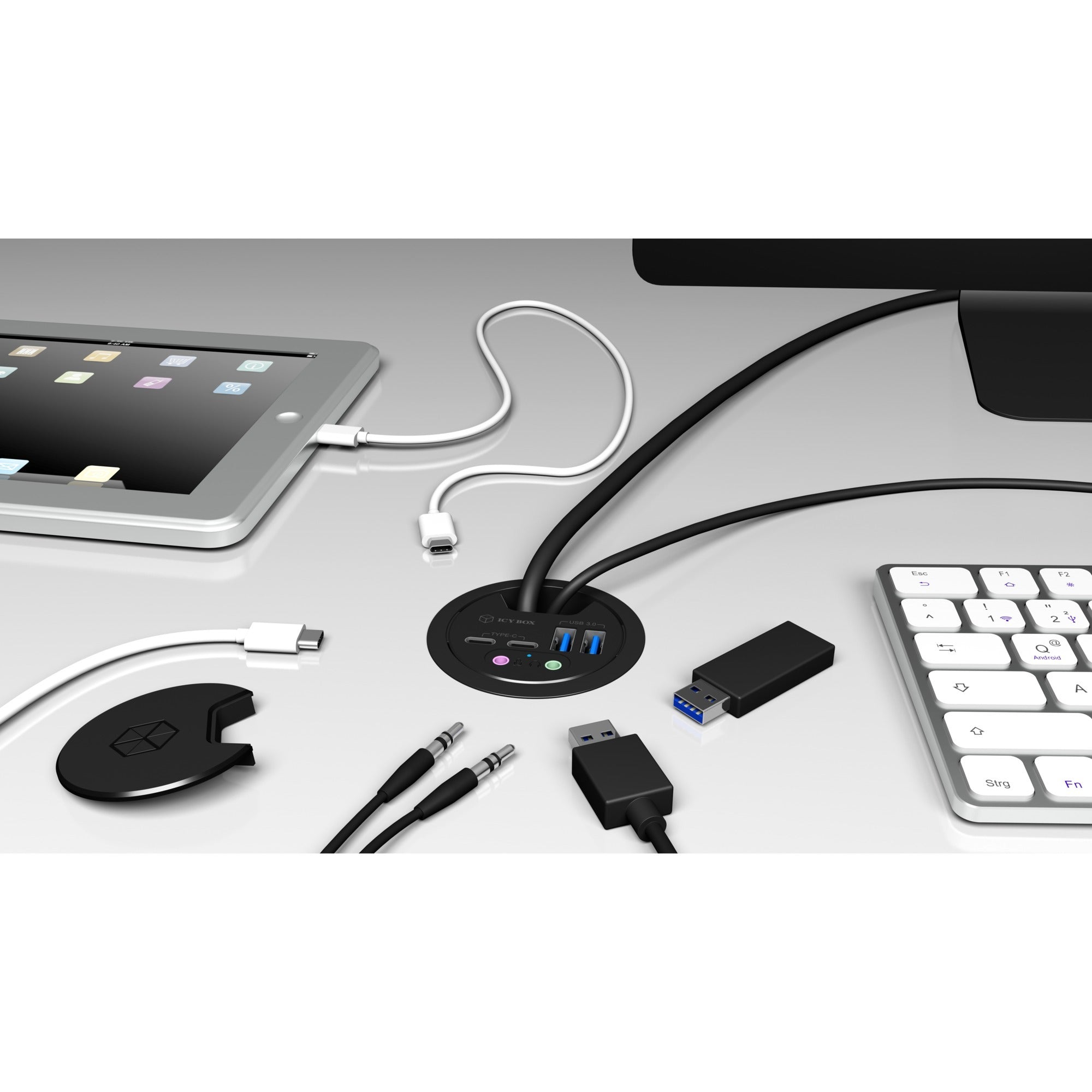 Icy box ib-hub1403b usb-hub